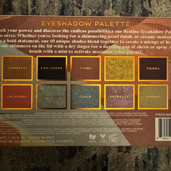 NIB: Denstino Fall 10 Pallet Eyeshadows - Picture 5 of 5